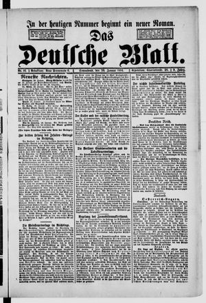 Das deutsche Blatt on Jan 20, 1894