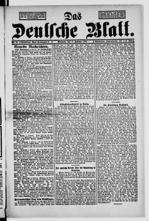 Das deutsche Blatt vom 07.02.1894