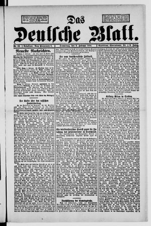 Das deutsche Blatt vom 08.02.1894