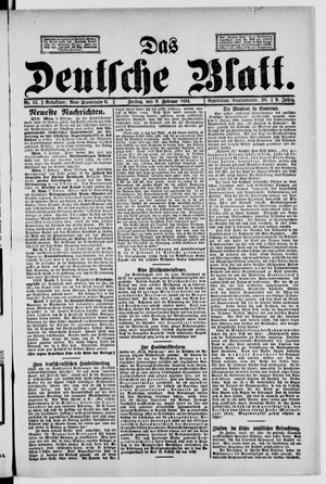 Das deutsche Blatt vom 09.02.1894