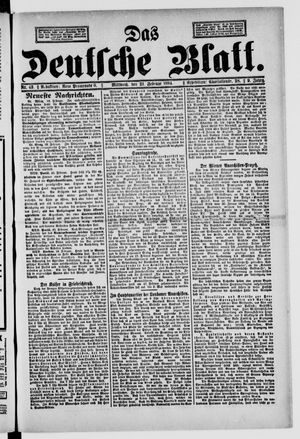 Das deutsche Blatt vom 21.02.1894