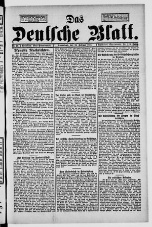Das deutsche Blatt vom 24.02.1894