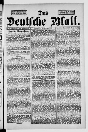 Das deutsche Blatt on Feb 25, 1894