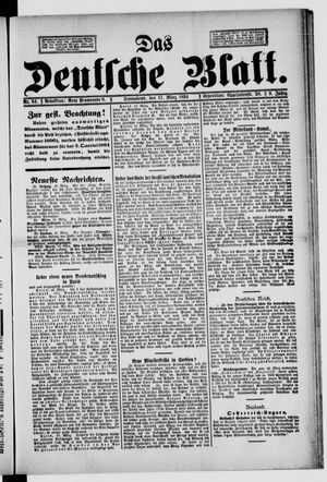 Das deutsche Blatt vom 17.03.1894