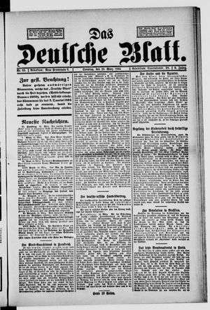 Das deutsche Blatt vom 18.03.1894