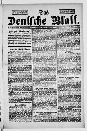 Das deutsche Blatt vom 29.03.1894