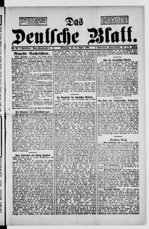 Das deutsche Blatt vom 18.04.1894