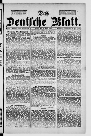 Das deutsche Blatt on Apr 20, 1894