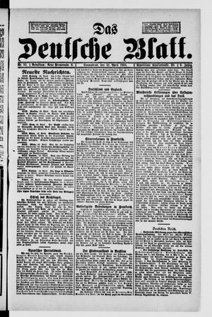 Das deutsche Blatt vom 21.04.1894