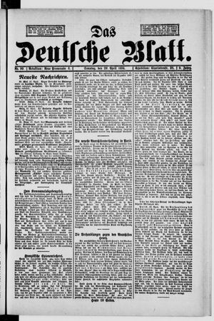 Das deutsche Blatt on Apr 29, 1894