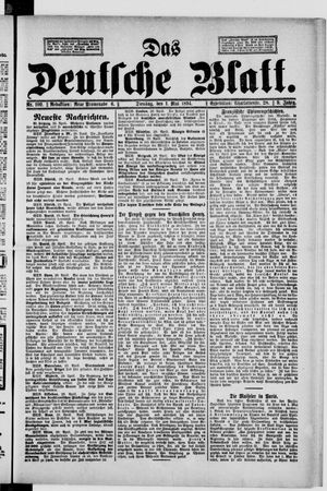 Das deutsche Blatt vom 01.05.1894