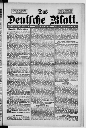 Das deutsche Blatt vom 02.05.1894