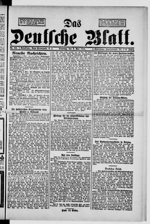 Das deutsche Blatt vom 06.05.1894