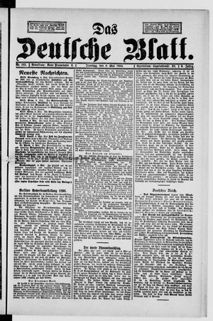 Das deutsche Blatt vom 08.05.1894