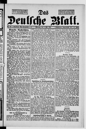 Das deutsche Blatt vom 09.05.1894