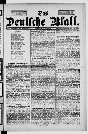 Das deutsche Blatt vom 13.05.1894