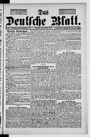 Das deutsche Blatt vom 16.05.1894