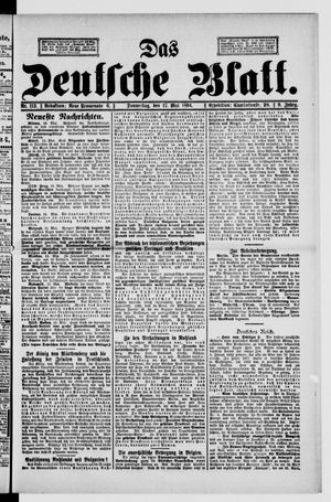 Das deutsche Blatt on May 17, 1894