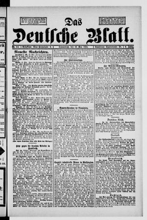 Das deutsche Blatt vom 19.05.1894