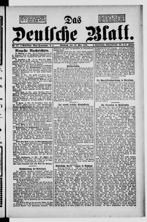 Das deutsche Blatt on May 23, 1894