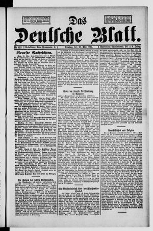 Das deutsche Blatt on May 29, 1894
