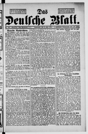 Das deutsche Blatt vom 02.06.1894