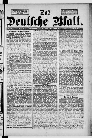 Das deutsche Blatt vom 03.06.1894