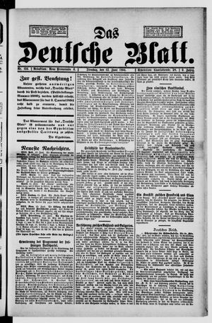 Das deutsche Blatt vom 12.06.1894