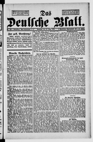 Das deutsche Blatt on Jun 13, 1894