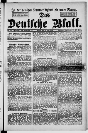 Das deutsche Blatt vom 15.06.1894