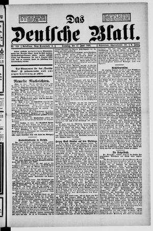 Das deutsche Blatt vom 17.06.1894
