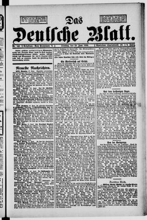 Das deutsche Blatt on Jun 19, 1894