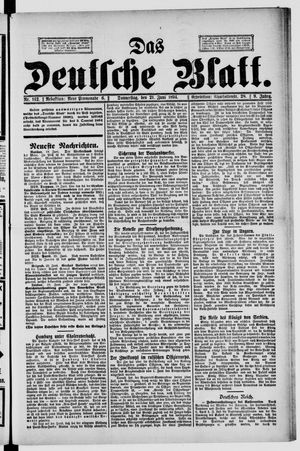 Das deutsche Blatt vom 21.06.1894