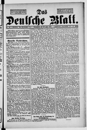 Das deutsche Blatt vom 23.06.1894