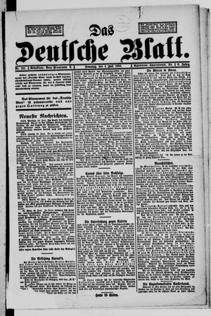 Das deutsche Blatt vom 01.07.1894