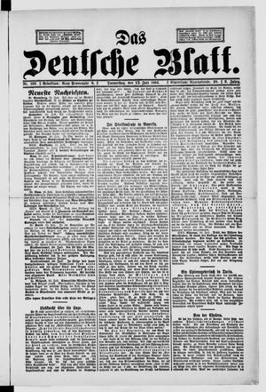 Das deutsche Blatt vom 12.07.1894