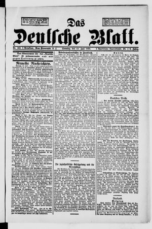 Das deutsche Blatt vom 15.07.1894