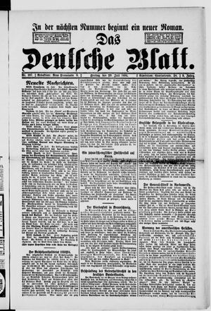 Das deutsche Blatt vom 20.07.1894