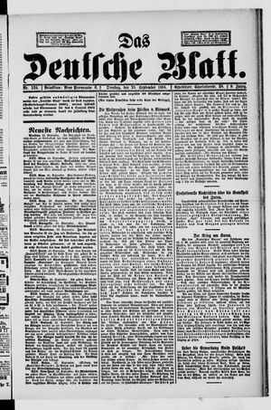 Das deutsche Blatt on Sep 25, 1894