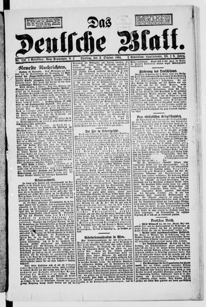 Das deutsche Blatt vom 02.10.1894