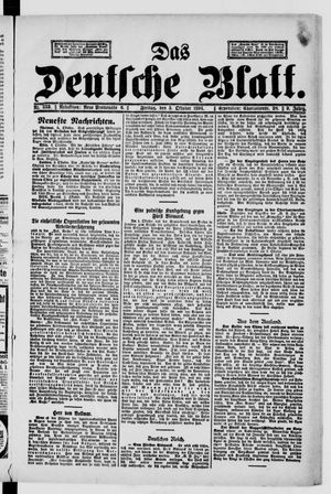Das deutsche Blatt vom 05.10.1894