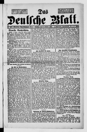 Das deutsche Blatt vom 09.10.1894