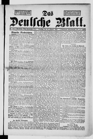 Das deutsche Blatt vom 16.10.1894