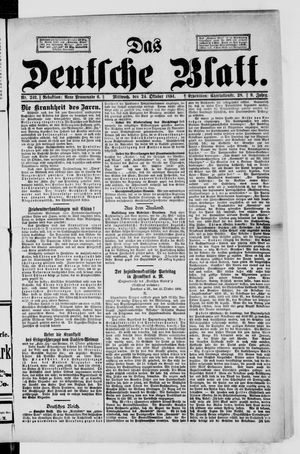 Das deutsche Blatt vom 24.10.1894