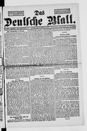 Das deutsche Blatt vom 06.11.1894