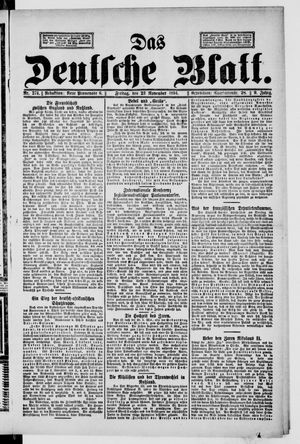 Das deutsche Blatt vom 23.11.1894