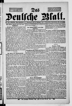 Das deutsche Blatt vom 24.11.1894