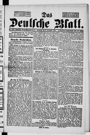 Das deutsche Blatt vom 02.12.1894