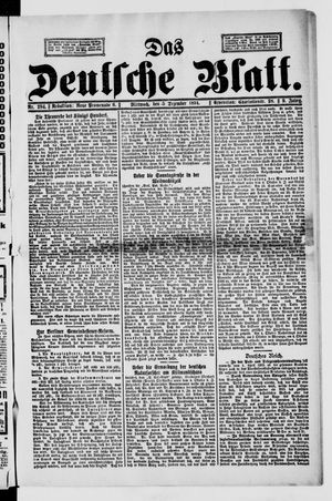 Das deutsche Blatt vom 05.12.1894