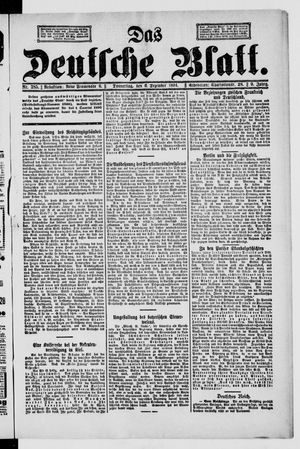 Das deutsche Blatt vom 06.12.1894